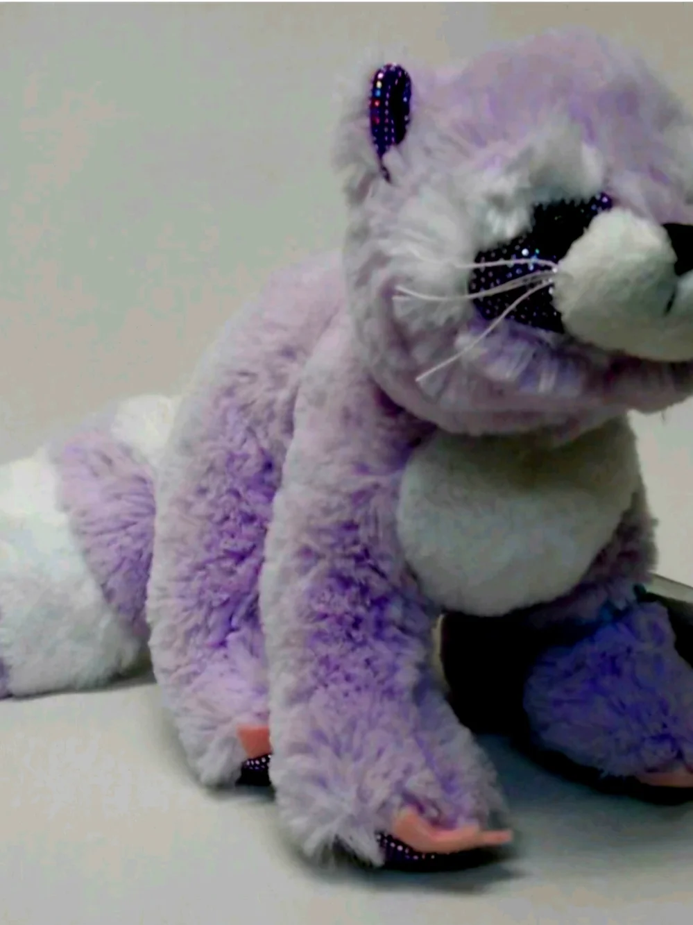 Retired Webkinz Brilliant Bandit Purple Racoon Made By Ganz.